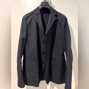 Theory Clinton Combat Gab Cotton-blend Blazer in Basalt, 40